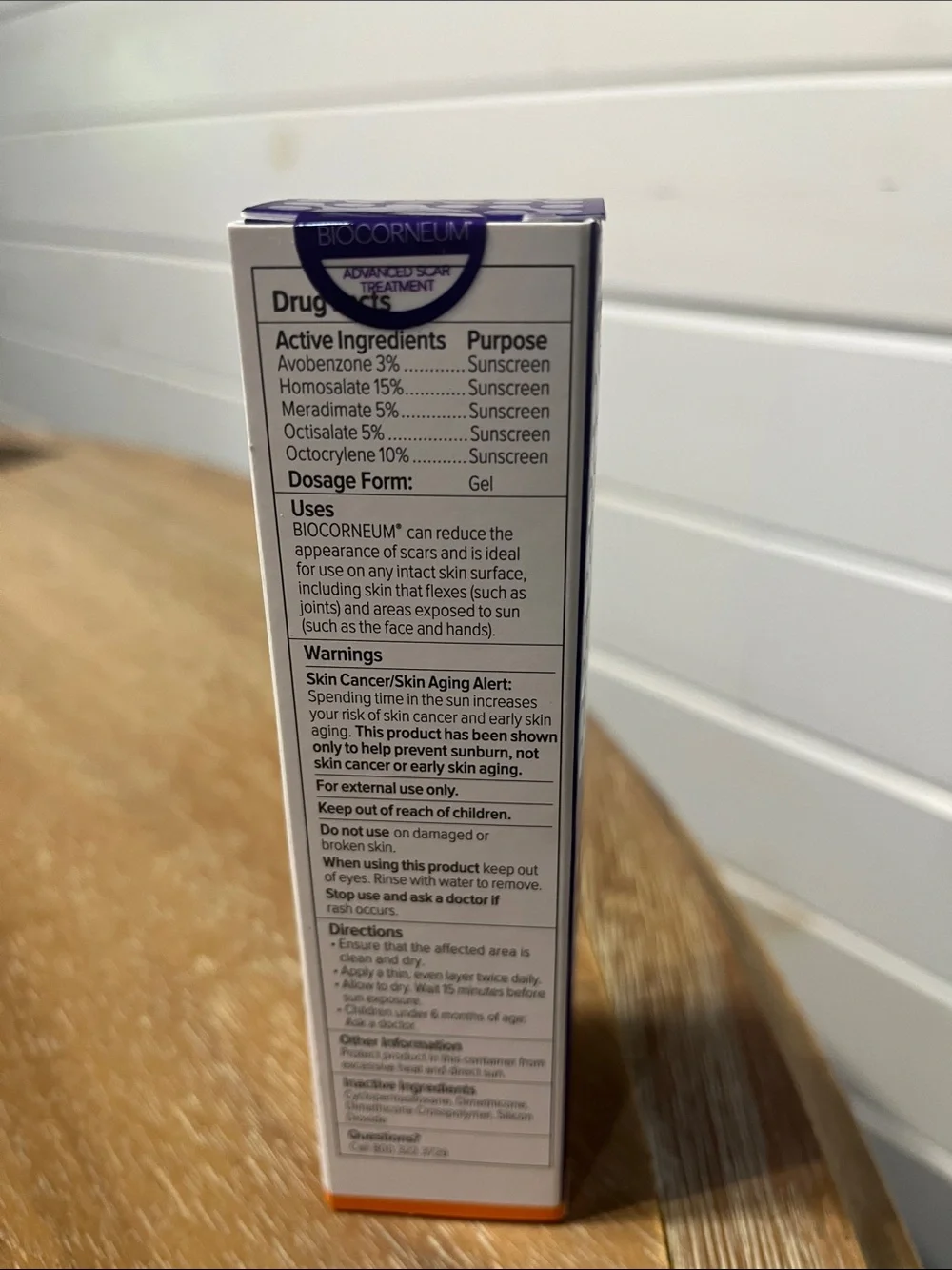 Biocorneum Silicone Scar Gel with Silishield®, SPF 30 Scar Cream, 20g